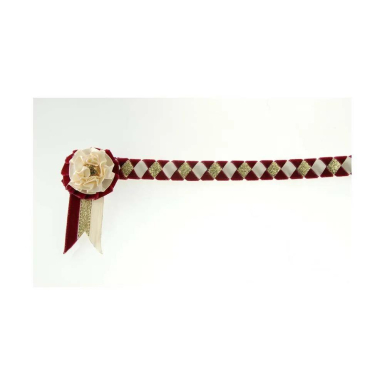 ShowQuest Newport Brow Band - Burgundy